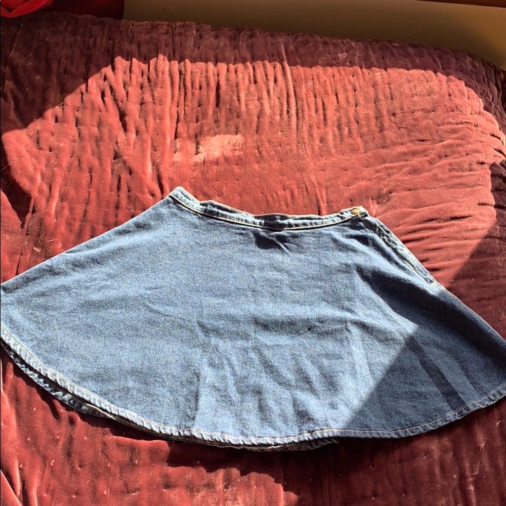 American Apparel denim circle skirt